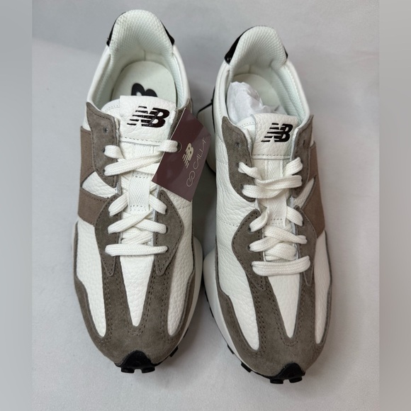 New Balance CALIA Women's 327 Shoes Suede Brown - Picture 9 of 13